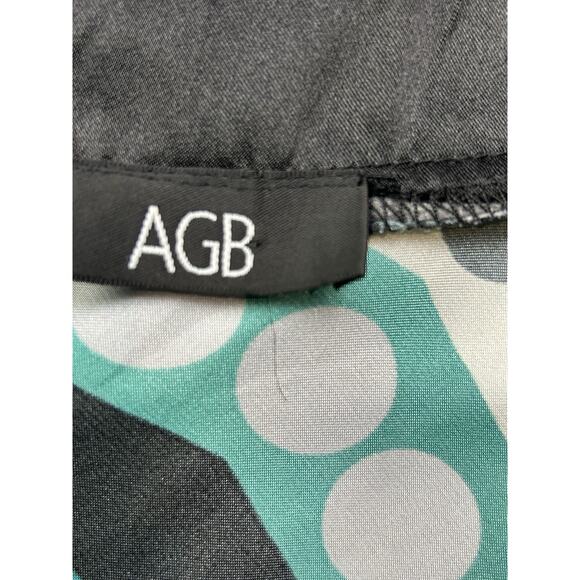 Y2K Babydoll AGB Top Womens XL Polka Dot V Neck Coquette Vintage Shiny Tie - Picture 4 of 8